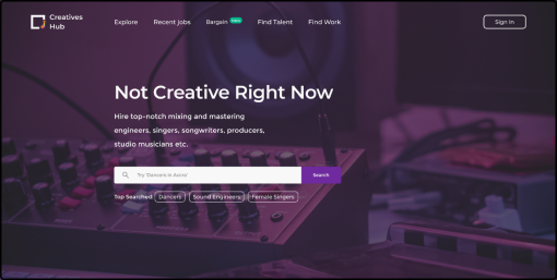 Creative Hub website
