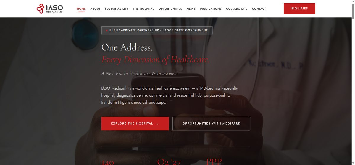IASO Medipark website