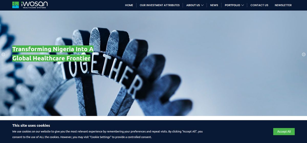 Iwosan Healthcare Systems website
